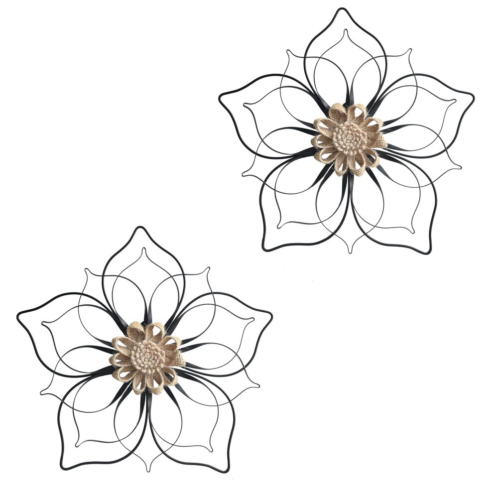 1914 Metal Flowers Wall Decor, Metal Rustic Wall Art Decoration Farmhouse